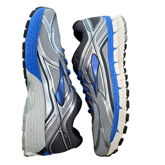 Brooks Adrenaline GTS 16 Men’s Running Shoes Gray Blue Size 10 Extra Wide (4E)
